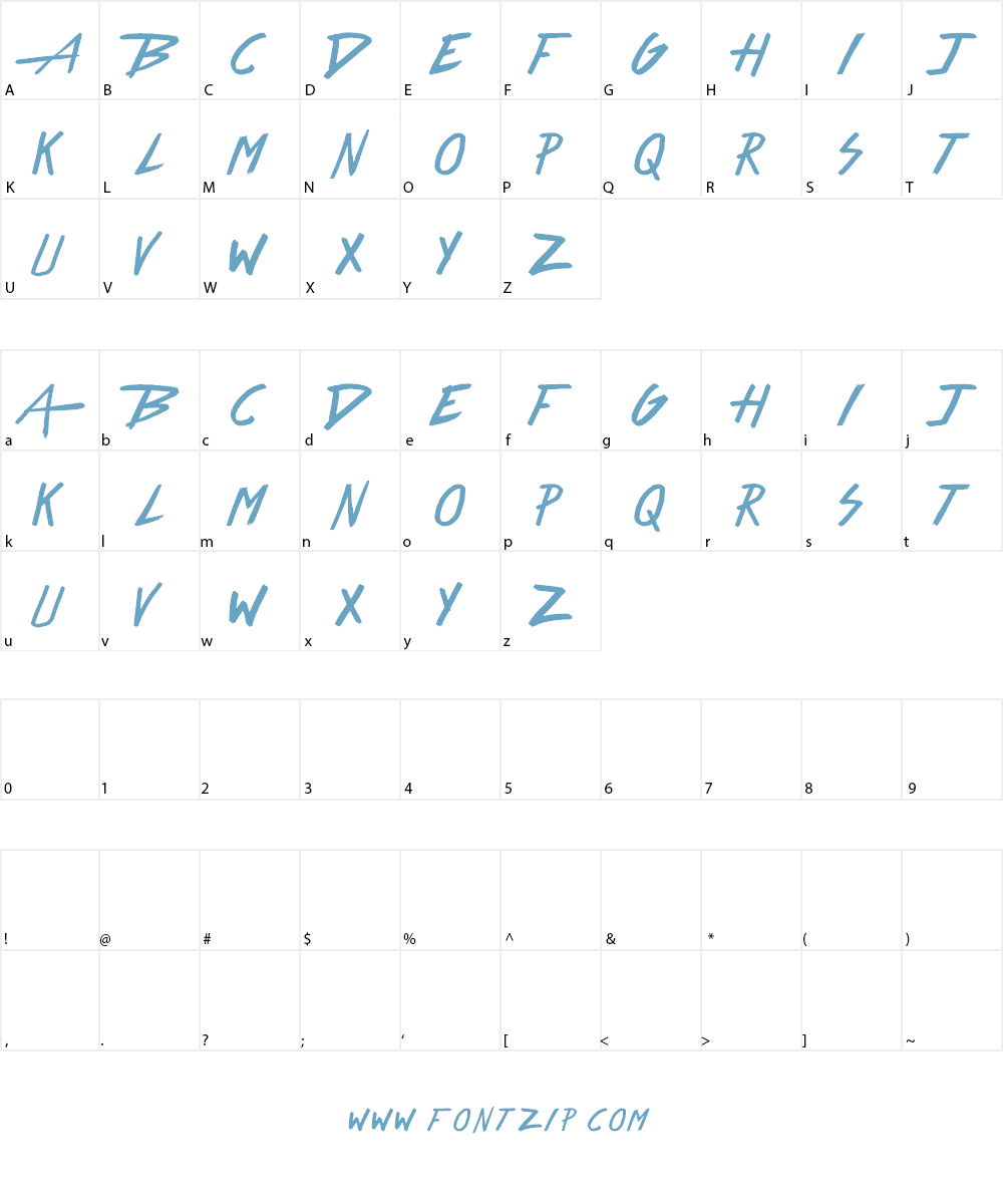 Battle Angel Font Character